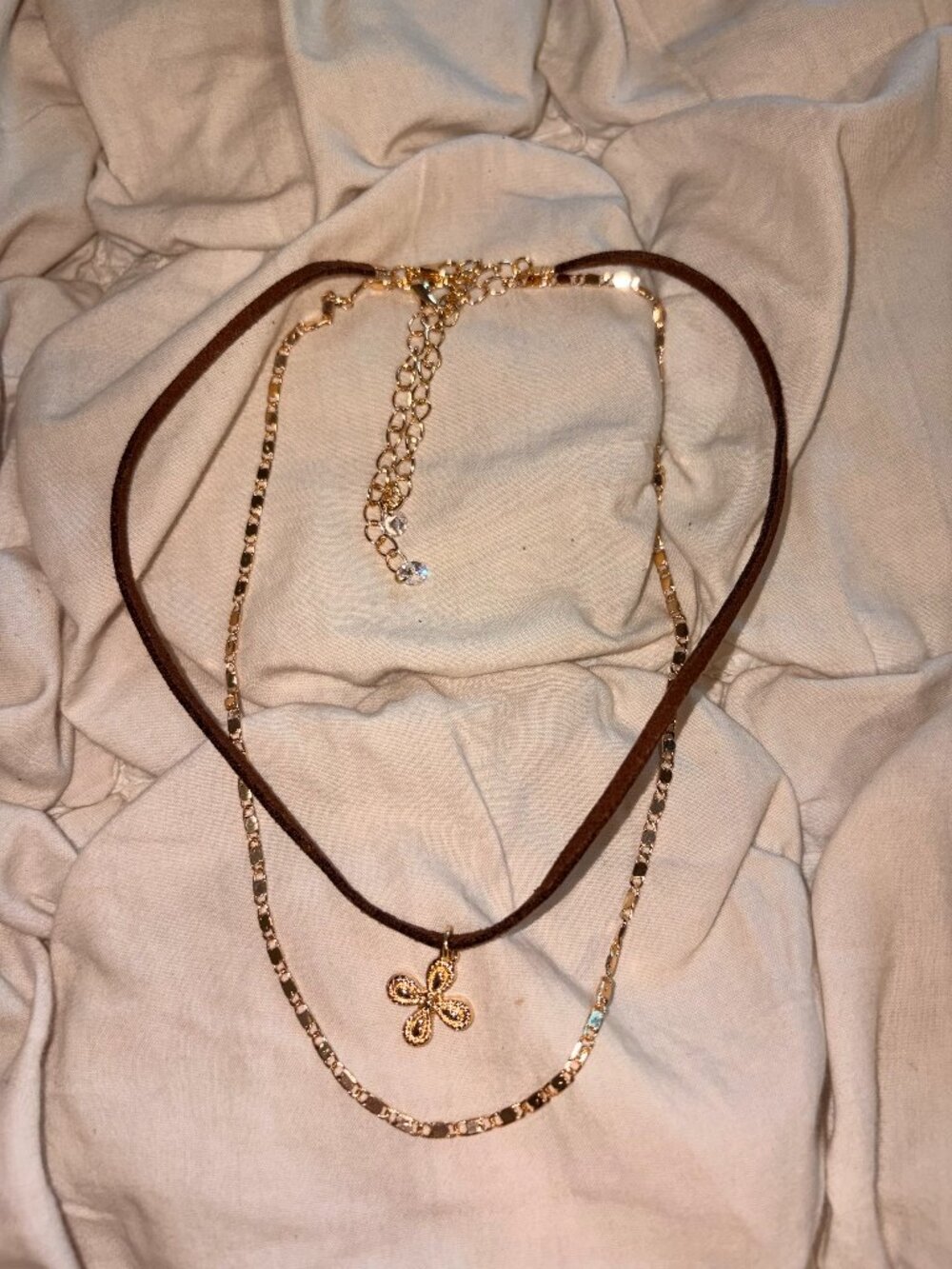 Free People Coquette Whimsigoth Multi Strand Black Seed Bead Onyx Pendant Neckla